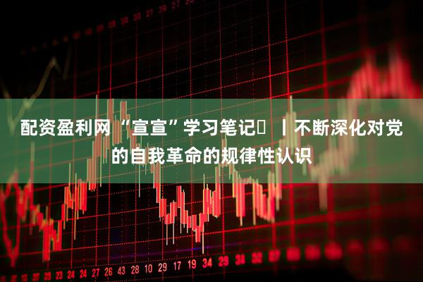 配资盈利网 “宣宣”学习笔记㊷丨不断深化对党的自我革命的规律性认识